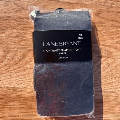 Lane Bryant High-Waist Shaping Tight Sheer Black Size A/B NEW